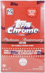 2021 Topps CHROME Platinum Anniversary Edition MLB Baseball LITE Box